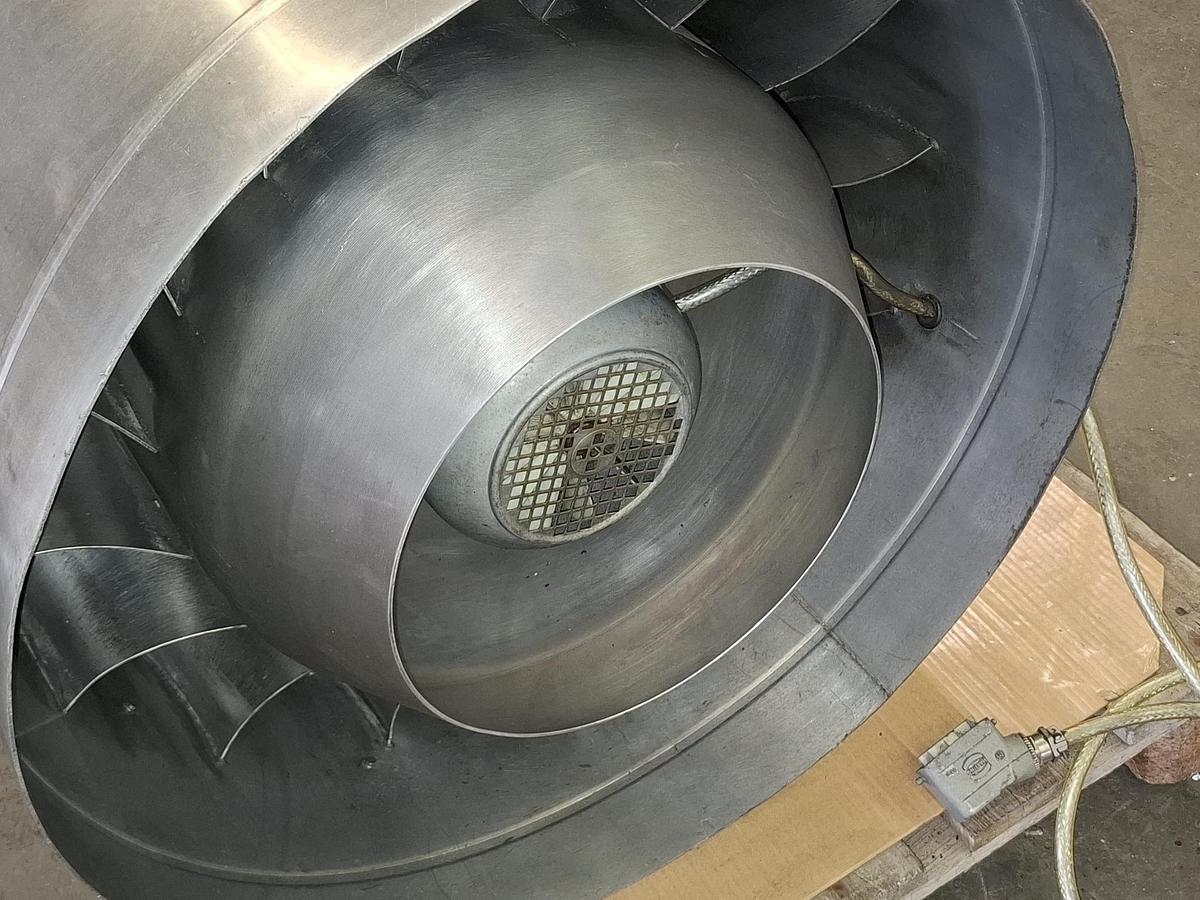 Gebraucht Hochdruck Rohrventilator aus Alu, AD710mm, TDE 500 D4, Ruck, gebraucht