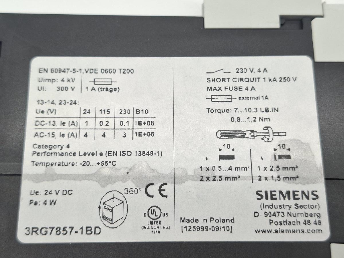 Simatic FS100 Auswerteeinheit, 3RG7857-1BD, Siemens, neu