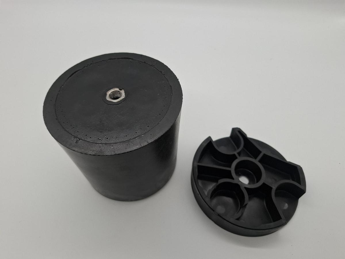 Puffer-Set mit Distanzscheibe, DPZ130 MR, 752 16 44, Demag, neu