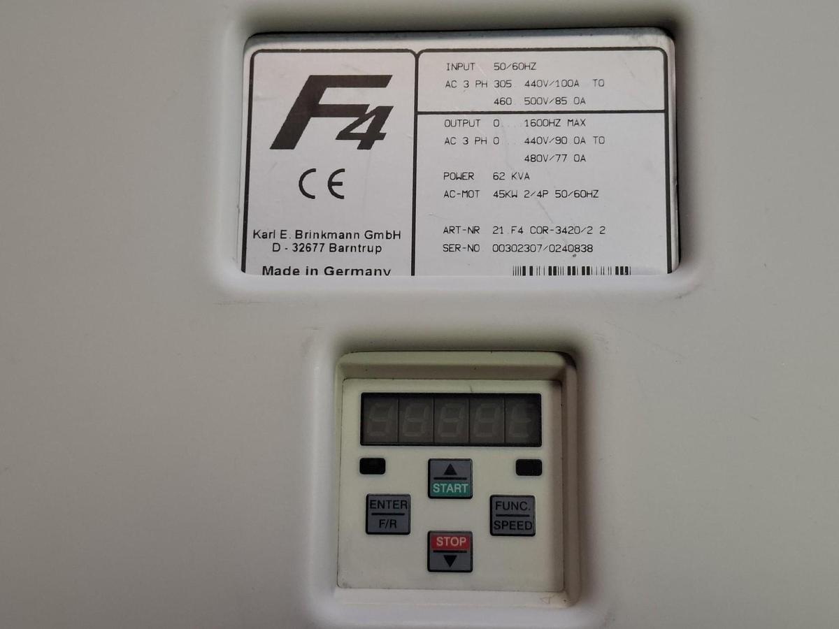 Gebraucht Frequenzumformer F4, 45KW, 21.F4.COR-3420/2 2, KEB, gebraucht