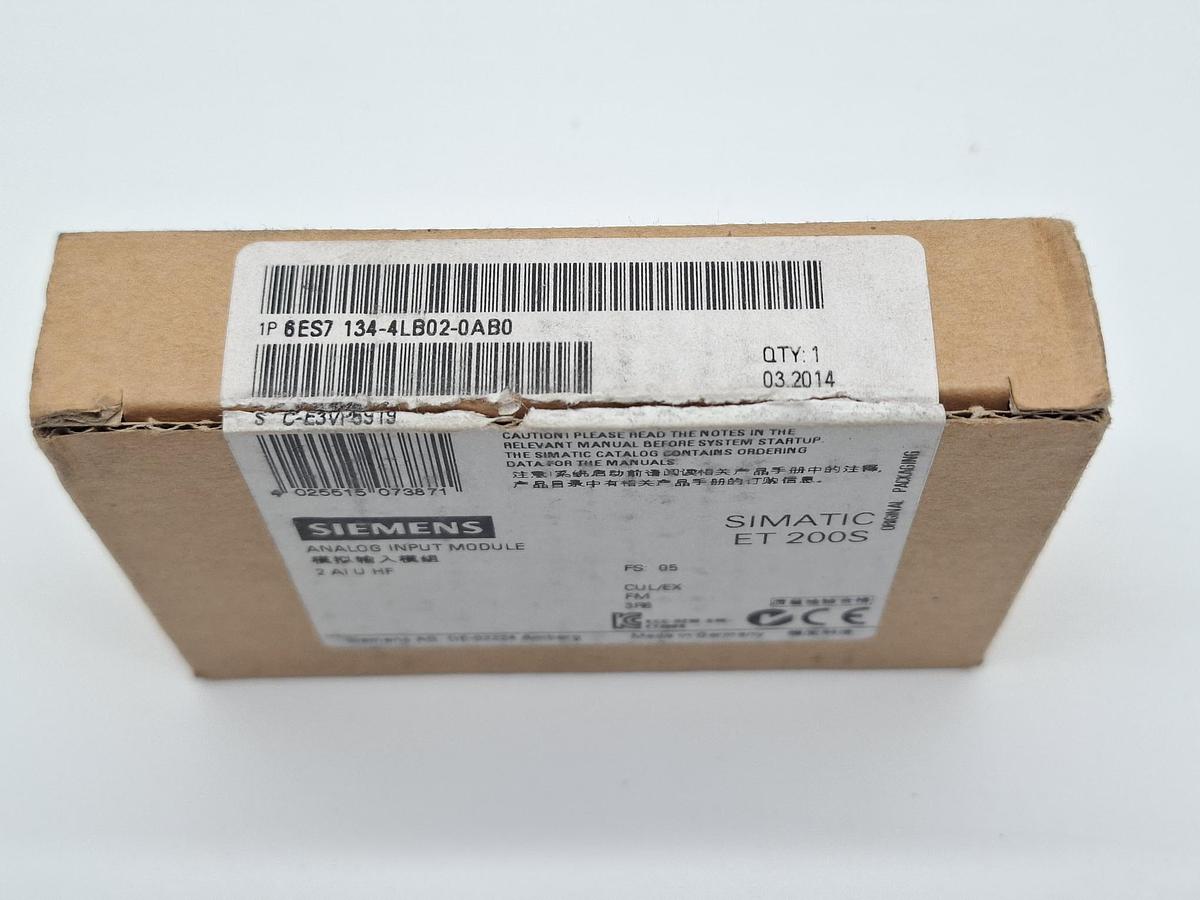 Analog Input Modul, 6ES7 134-4LB02-0AB0, Siemens, neu
