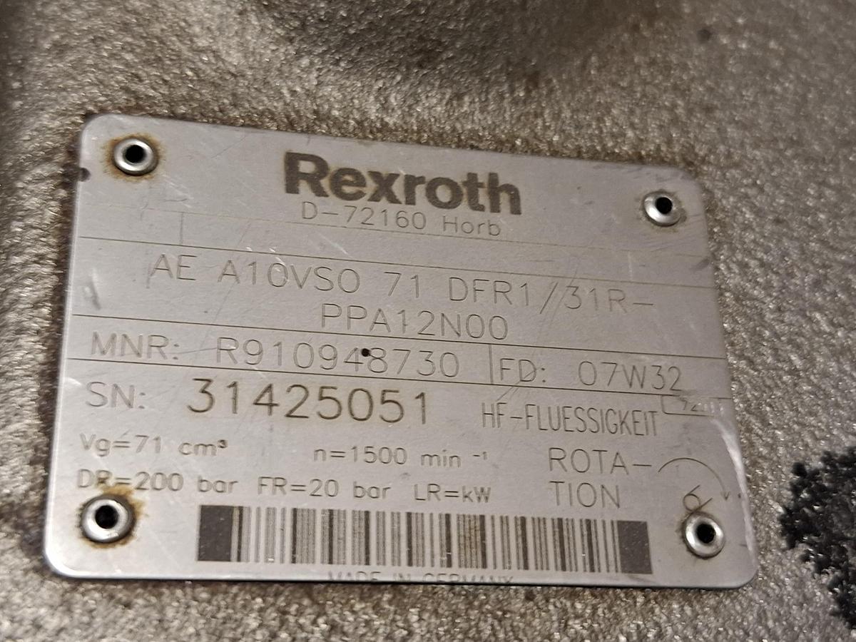 Axialkolbenpumpe, AE A10VS0 71 DFR1/31R-PPA12N00, R910948730, Original! Rexroth, neu
