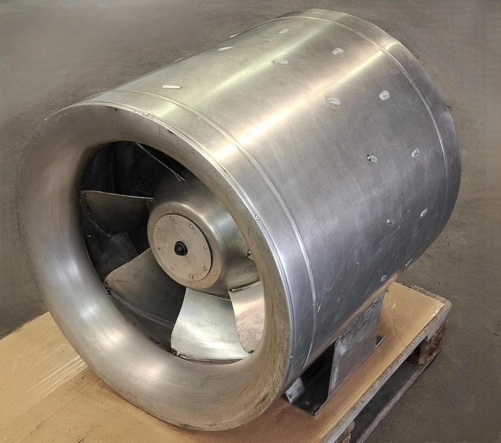 Gebraucht Hochdruck Rohrventilator aus Alu, AD710mm, TDE 500 D4, Ruck, gebraucht