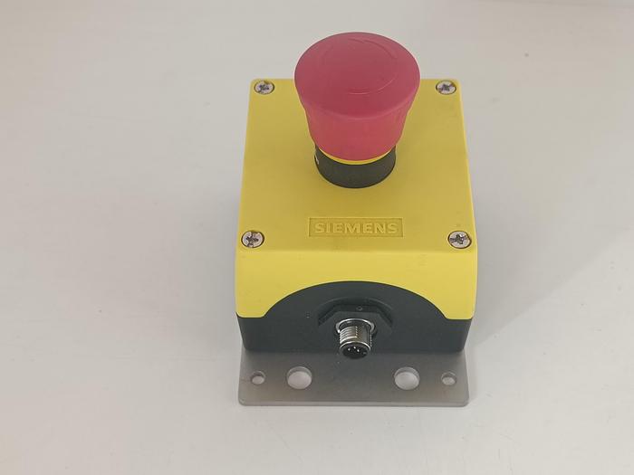 Gebraucht 3 Stück Not-Aus-Schalter 3SU1, 3SU1801-0AA00-0AA2, Siemens, neu -40%