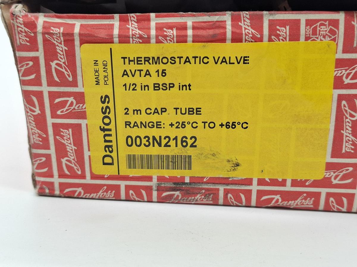 Temperaturregler, 25-65°C, Kvs 1,9, G1/2", AVTA 15, 003N2162, Danfoss, neu