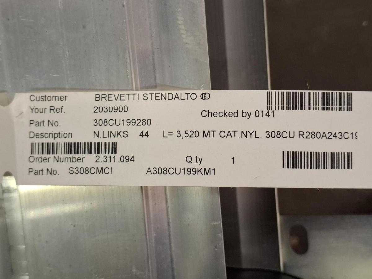 Geschlossene Energiekette, Energieführung, 3520mm, 308CU199280, Brevetti, neuwertig