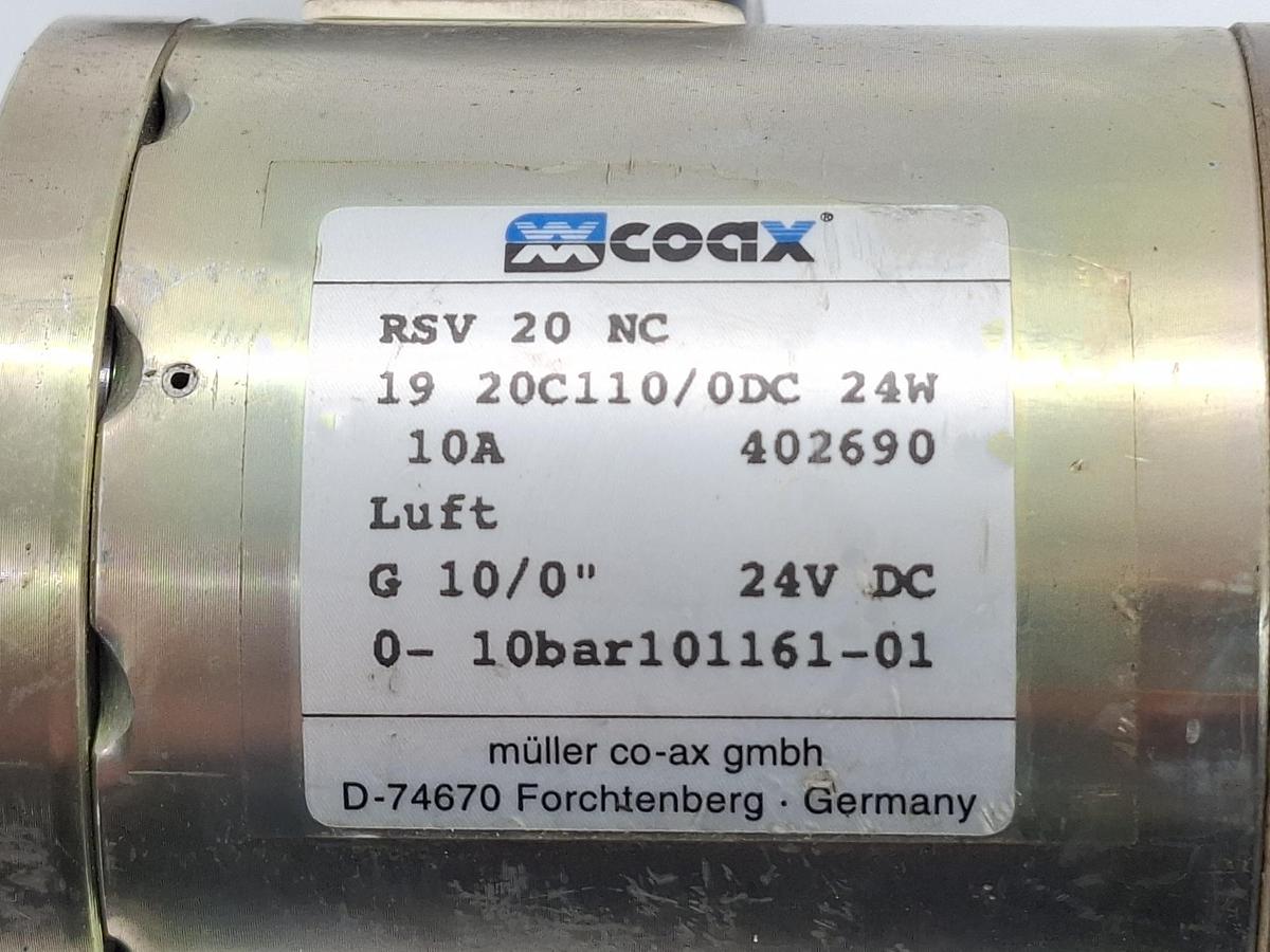 Lateralventil, RSV 20 NC, Coax, neu