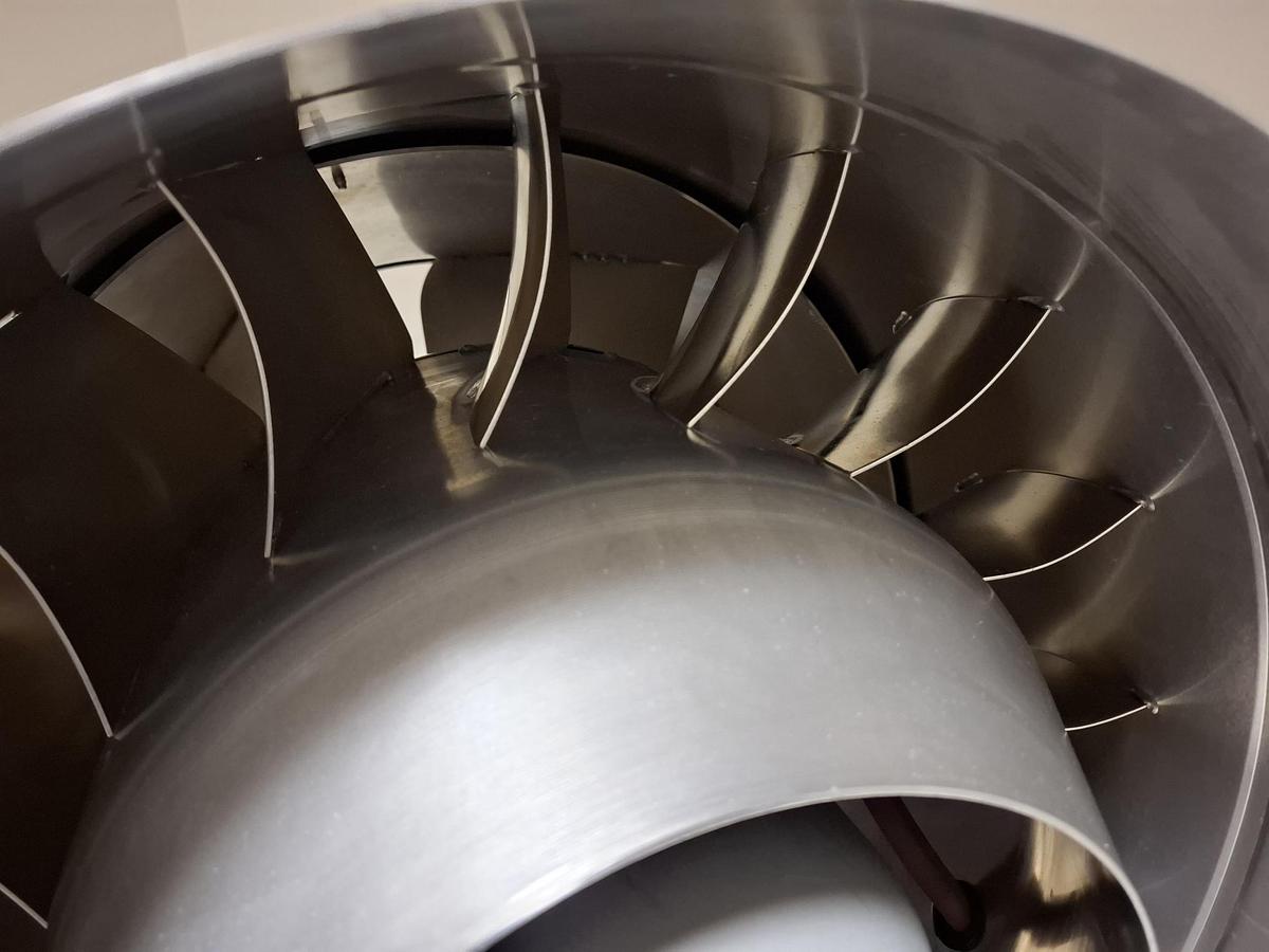 Diagonal Rohr Ventilator, 3x230V, 500mm, 9880m³/h, TDE 500 D4, Red Ring, neuwertig -40%