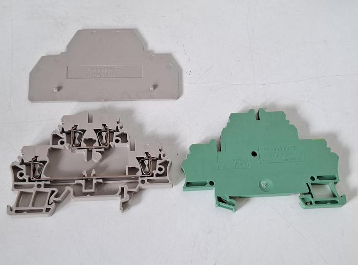 Gebraucht 1 Set = 115 Stück Reihenklemmen und Zubehör, ZDK 2,5, Weidmüller, gebraucht-Top