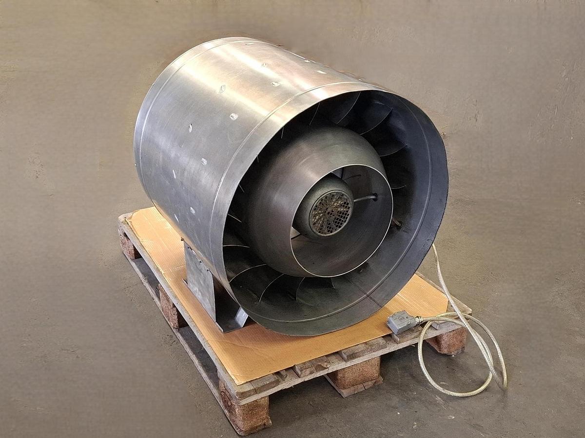 Gebraucht Hochdruck Rohrventilator aus Alu, AD710mm, TDE 500 D4, Ruck, gebraucht
