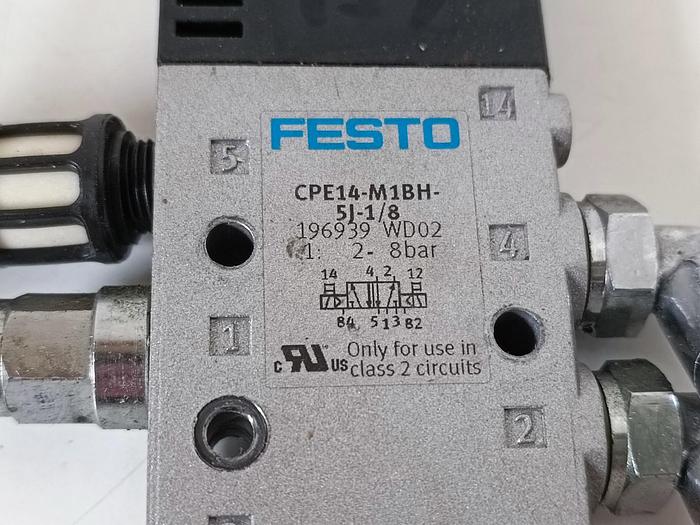 Gebraucht Magnetventil inkl. Zubehör, CPE14-M1BH-5J-1/8, 196939, Festo, gebraucht