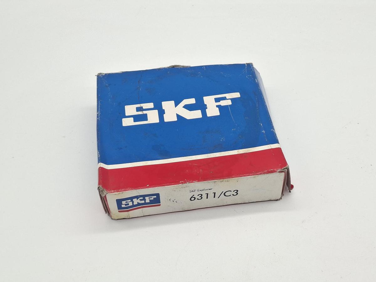 3 Stück Rillenkugellager, 6311/C3 SKF, neu