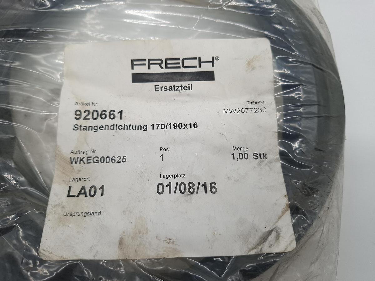 Stangendichtung 170/190x16, 920661, Frech/Müller Weingarten, neu