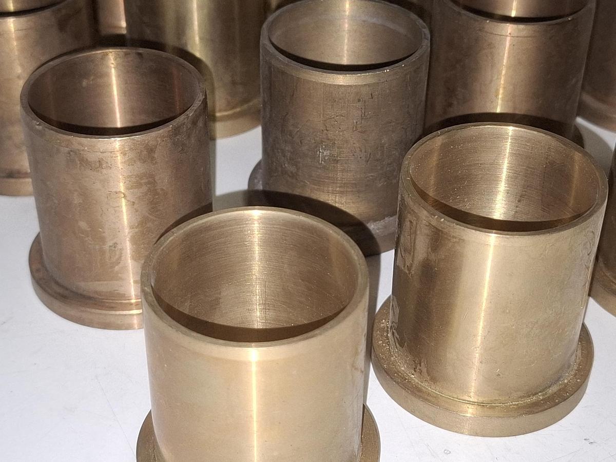2 Stück Gleitlager Bundbuchse Bronze, D42/38mm, , neu
