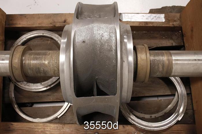 Used Allis Chalmers 16x14 SG Double Suction Pump, 6 Vane 22" Impeller #35550