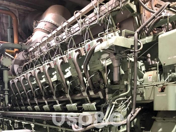 Used 22 MW 2004 Used Mitsubishi 18KU30GA Natural Gas Power Plant Generator Sets