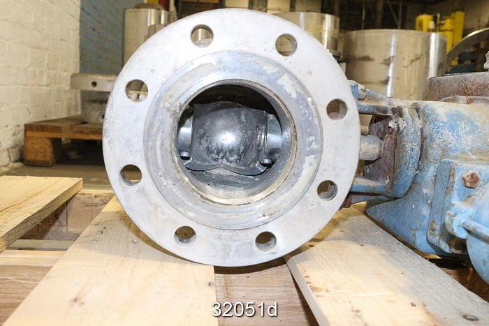 Used Dezurik 9163389 4" V-Ball Control Valve #32051