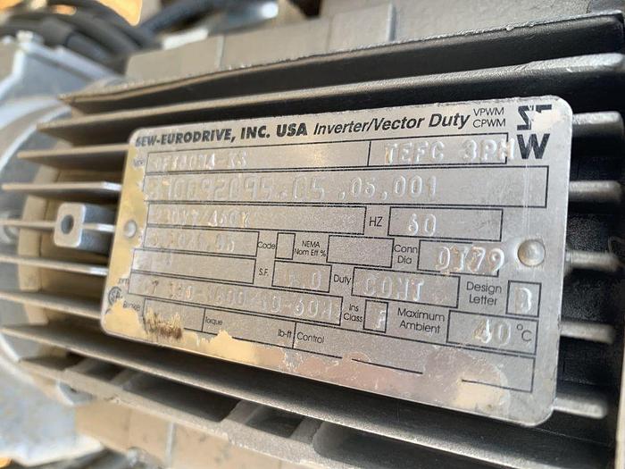 Used Conveyor, Belt, 12" x 33', S/st, Plastic Belt, Boxes #S744698