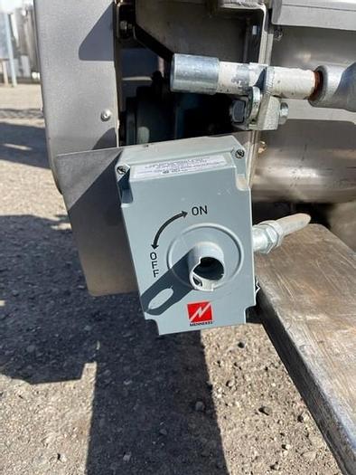 Used 5'Long x 10" Wide Stainless Steel Auger Screw Conveyor