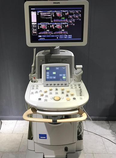 Gebraucht Philips iU22 Ultraschallgerät mit Flachmonitor, 2 Sonden, Sony Drucker