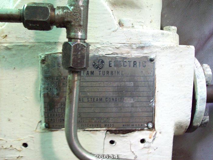 Used General Electric 7TDRY125R259 Steam Turbine Generator Set, 900 Hp, 600 Volts, 798 Amps #26634