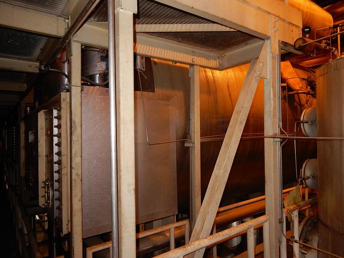 Used AQUA-CHEM MODEL 20000-SPW2976 FIVE SPRAY FILM BLACK LIQUOR EVAPORATOR SYSTEM MFG 1987