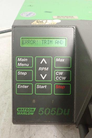 Used Watson Marlow 505DU Digital Auto 55RPM Peristaltic Pump with 505LA Head