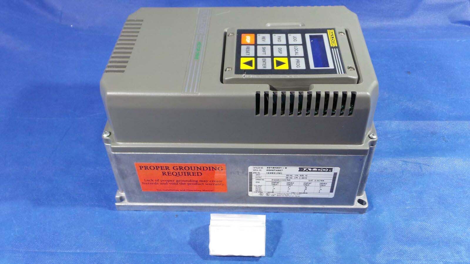 Used Baldor DZ18H201-E Controller, DZ18H201-E / Vector Drive / 230v / 3 HP / 50~60Hz /