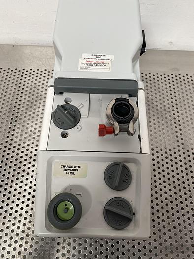 Used Edwards  RV3 Dual Stage Rotary Vane Vacuum Pump 115/230V w/ KF25 Fitting