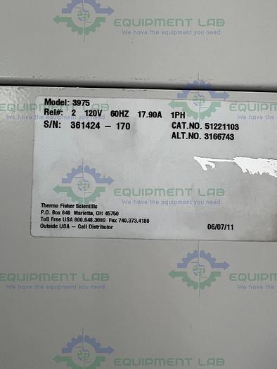 Used Thermo  3975 Low Temperature 30MR Mechanical Convection Incubator 5 to 70°C