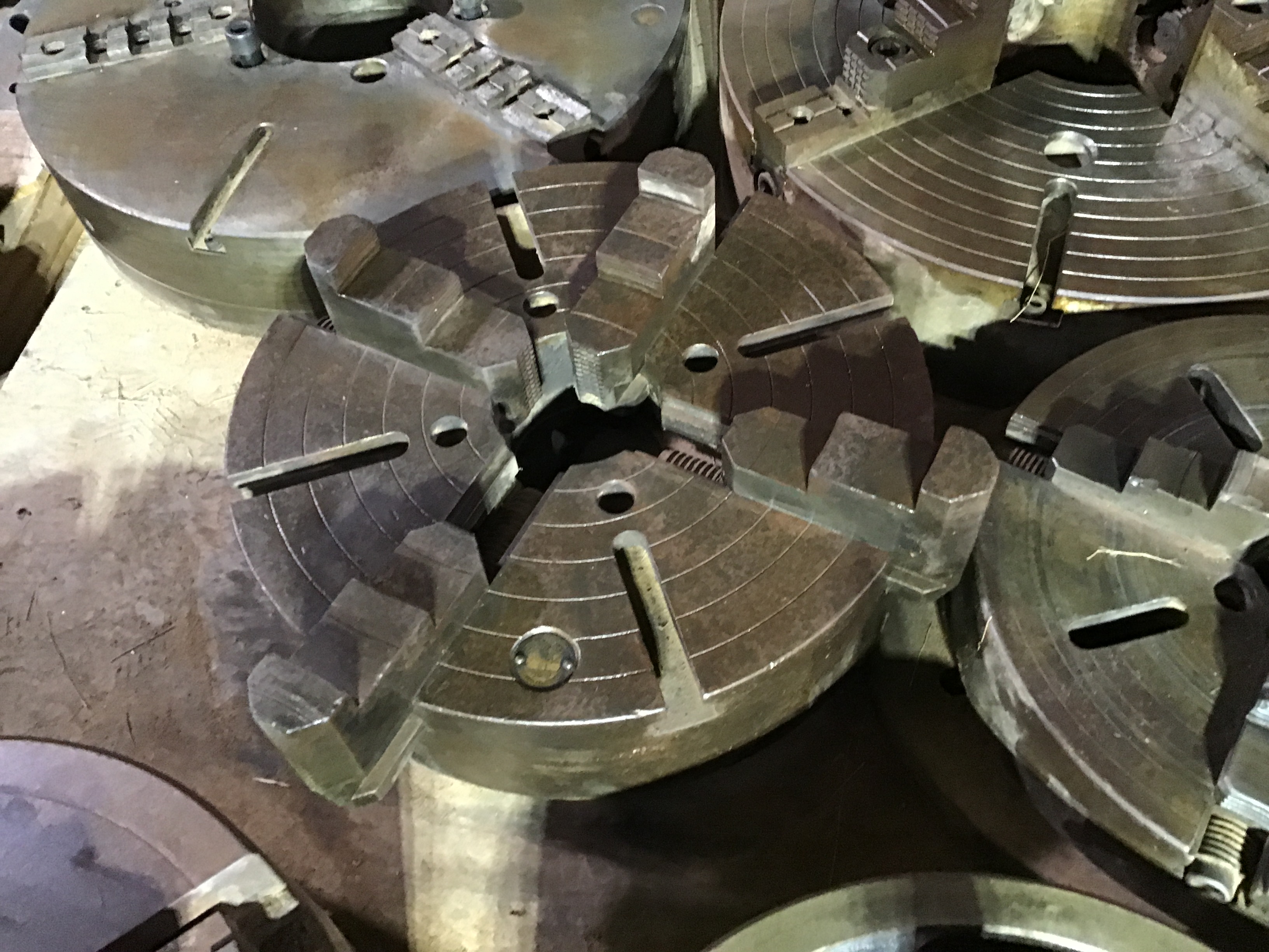 Used Lot of Lathe Chucks