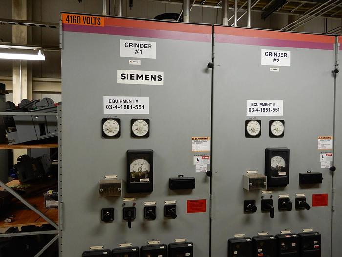 Used 4160 V SIEMENS SWITHGEAR