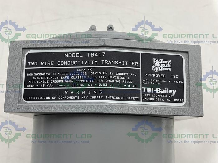 ABB Bailey TBI  TB417 Two Wire Conductivity Transmitter
