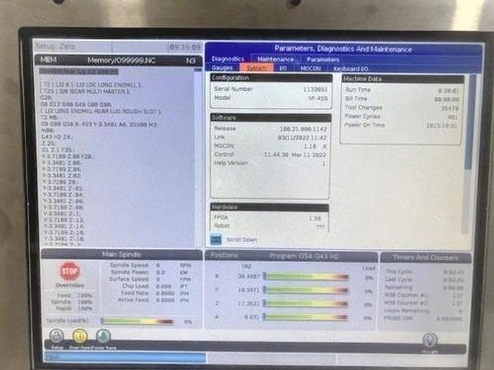 Used 2016 Haas VF4SS