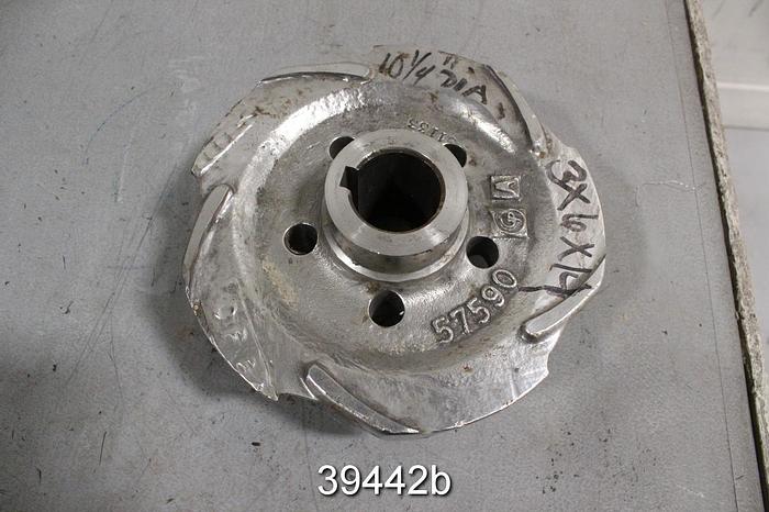 Used Goulds 3175 3x6x14 Pump Impeller, 5- Vane, 57590 #39442
