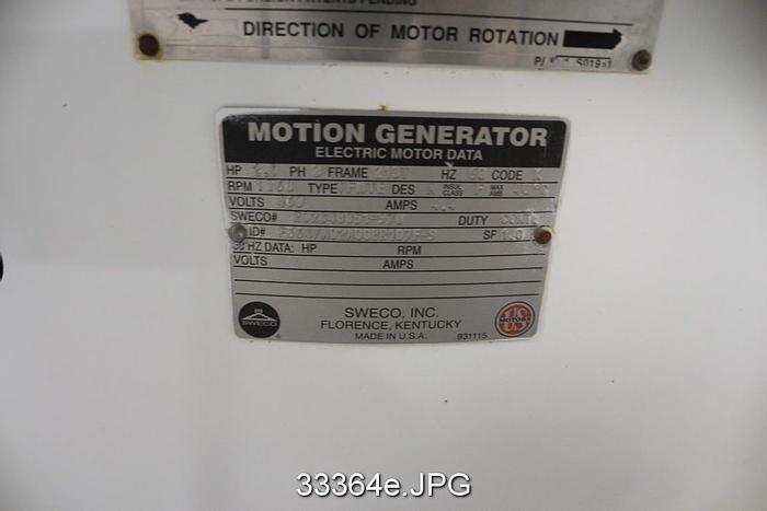 Used Sweco XS60S1810 Separator Vibrating Screen #33364