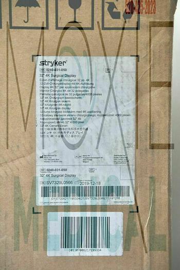 STRYKER 240-031-050 32" 4K Surgical Display Monitor, NEW