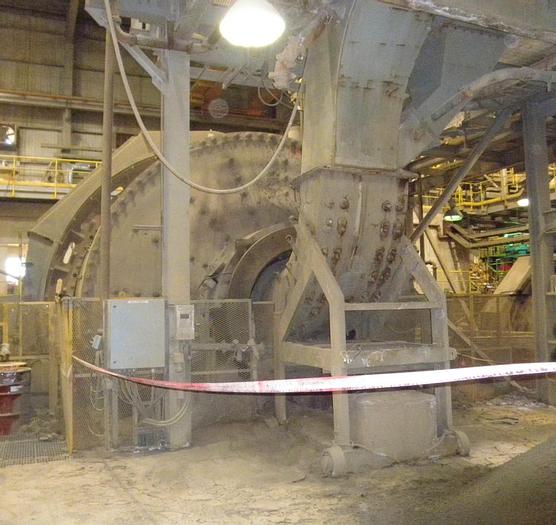 Used Mill, Sag, 18' X 10-1/2', Fuller, 1500 HP, Rubber Lined, #S738506