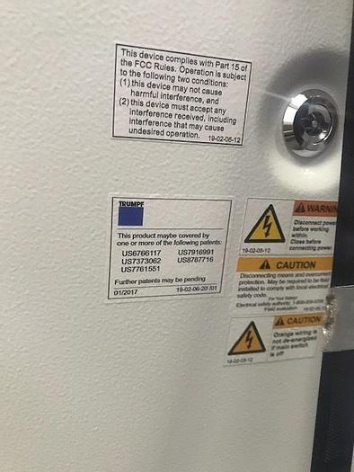 Used 2017 HAAS TRUMPF TRULASER STATION 5005