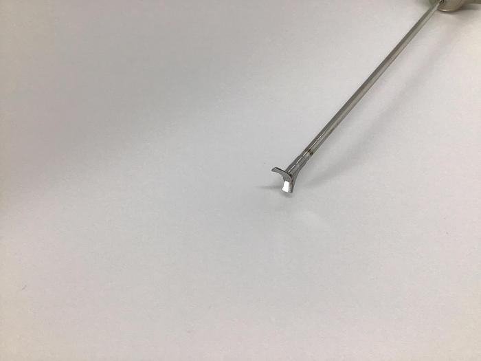 Used Acufex Cigar Handle Rotary Scissors hooked 60 degree right  010803