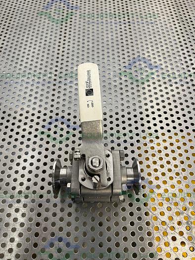 Used SVF -F. C. I.  SB79999ATTR Ball Valve w/ 1" Sanitary Fitting