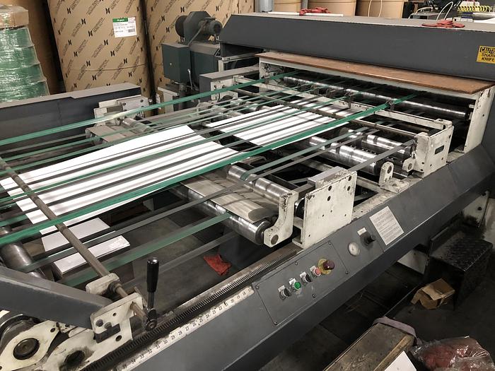 Used 57" (1.44M) MAXSON DUAL ROTARY KNIFE SHEETER 1999