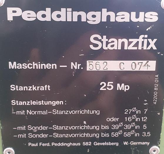 Gebraucht Lochstanze Peddinghaus Stanzfix 25