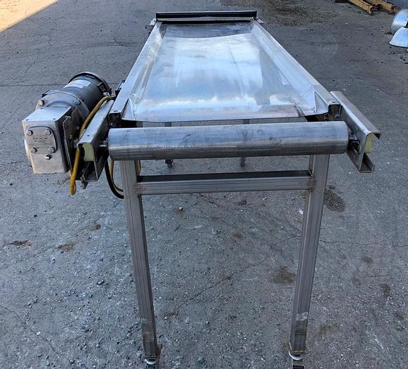Used Conveyor, Belt, 24" x 6', S/st, Inspection, Variable Speed #S743799
