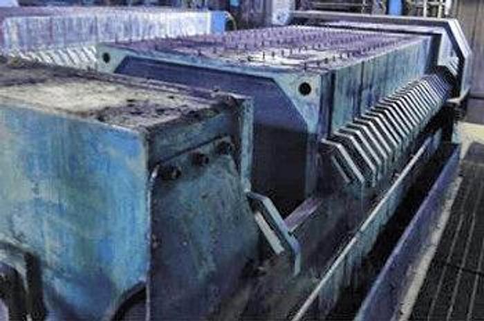 Used 75 CU. FT. FILTER PRESS – POLYPRO. – 1200 MM – AUTOMATIC CLOSURE