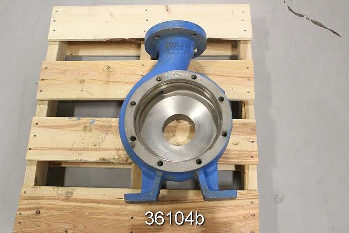 Used Goulds 3196 3x4x8G Pump Casing, Stainless Steel, Pattern No. 53776 #36104