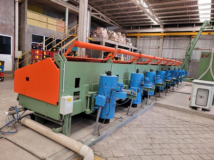 Usado MAQUINA TREFILADORA DE ACERO PLA STEEL NORD ELETTRONICA MODELO CARD RT 600/8 2017