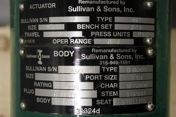 Used Fisher D 2" Steam Valve #31324