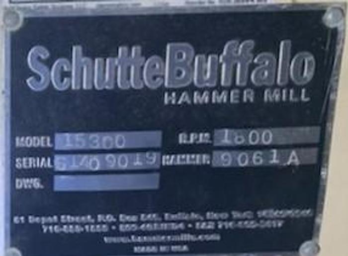 Used Mill, Hammer, 500 HP, Schutte Buffalo, 1800 RPM #A743037