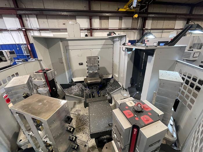 Used 2020 HAAS EC-400 PP 4-Axis CNC Horizontal Machining Center With  Pallet Pool